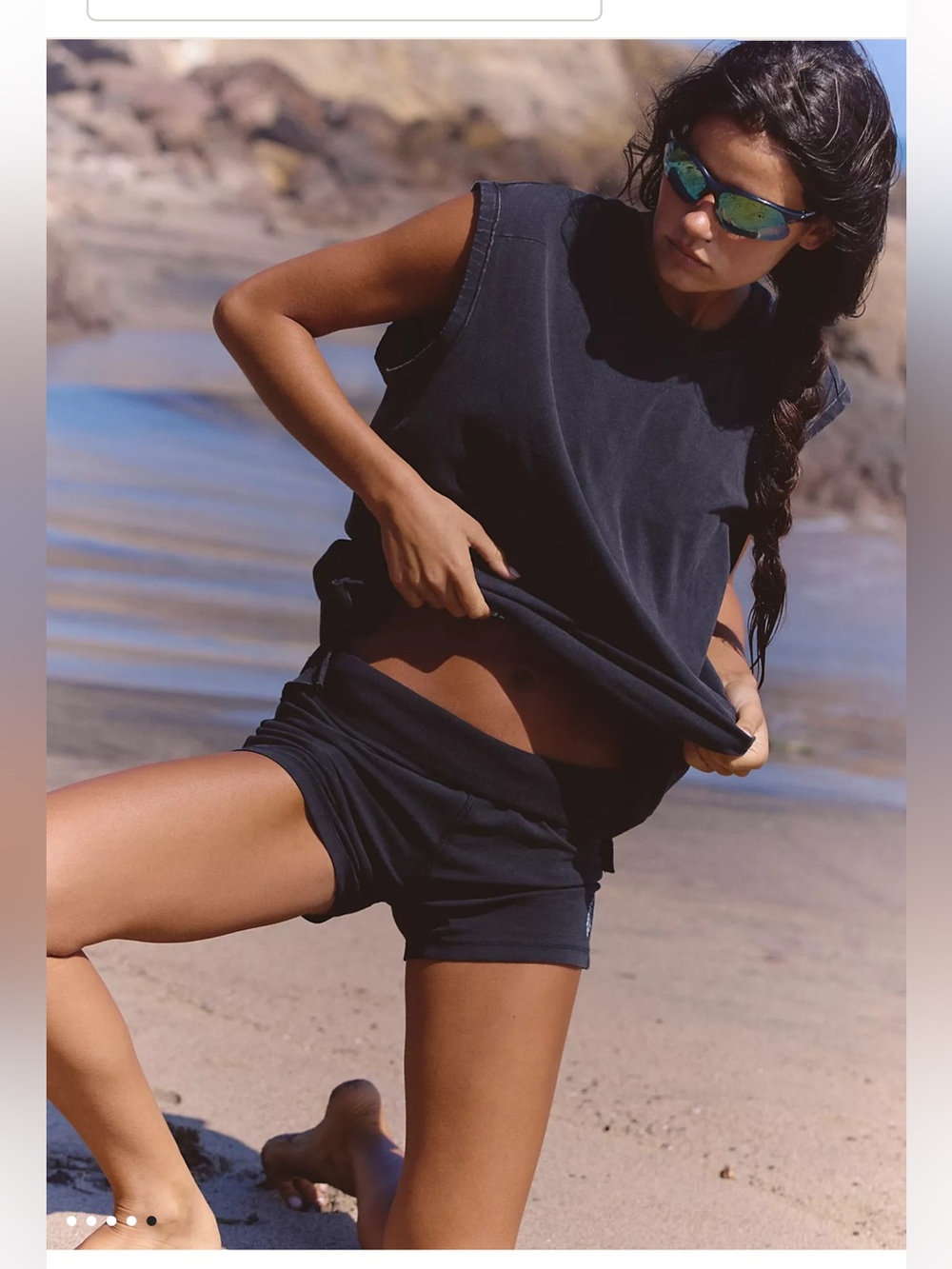 FREE PEOPLE HOT SHOT BLACK MICRO SET SIZE SMALL!!